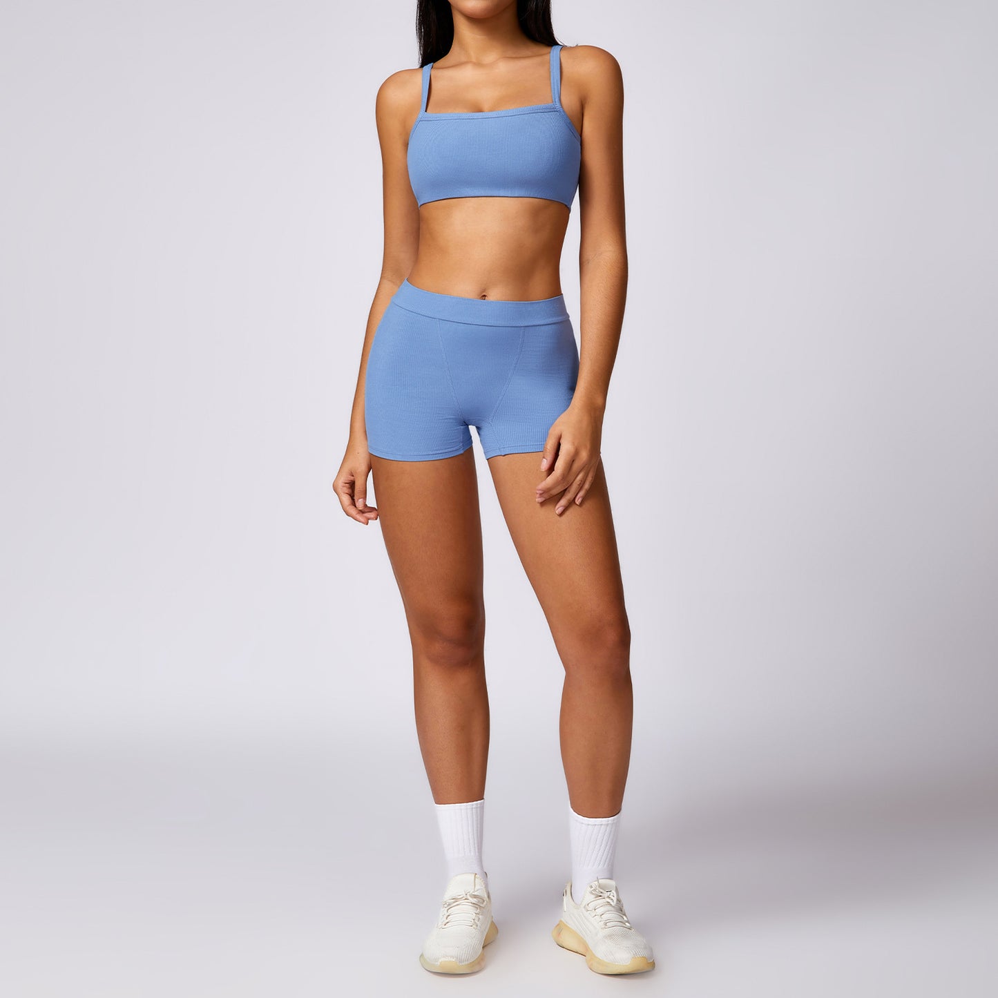 High Waisted Yoga Shorts and Leggings Set Activewear for Comfort and Performance in Yoga and Fitness