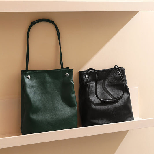 Luxury Genuine Leather Tote Bag Spacious and Everyday Shoulder Bag for Women for Commuting