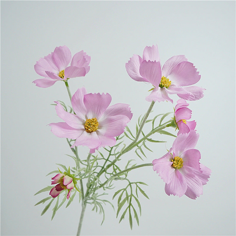 Charming Artificial Single Stem Princess Cosmos Flower - Perfect Home Decor Accent for Weddings, Events, and Everyday Elegance