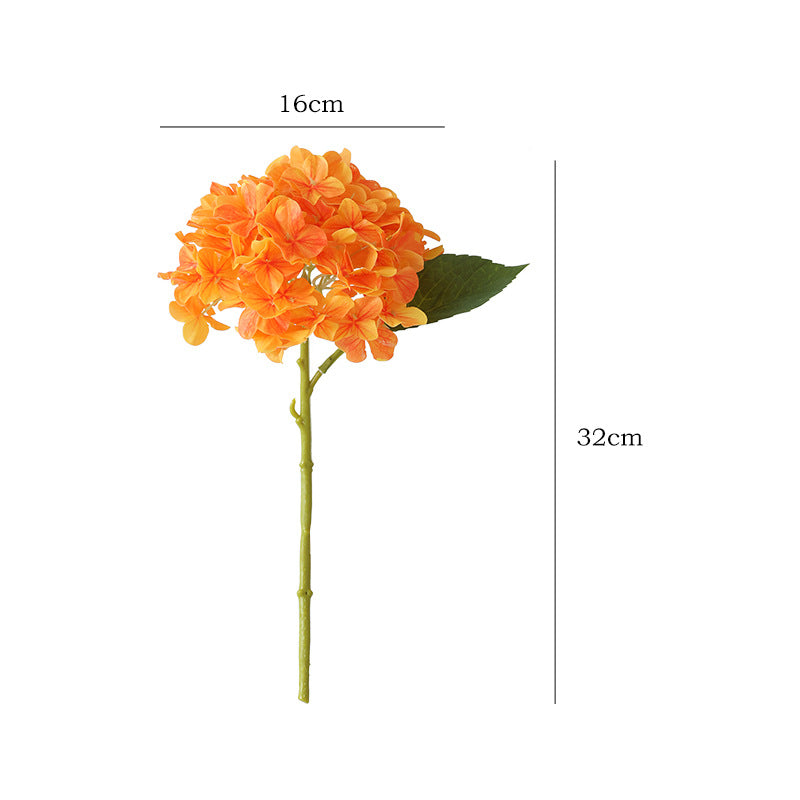 Lifelike 3D Printed Hydrangea Floral Branch - Charming Home Décor Soft Decoration for Beautiful Flower Arrangements