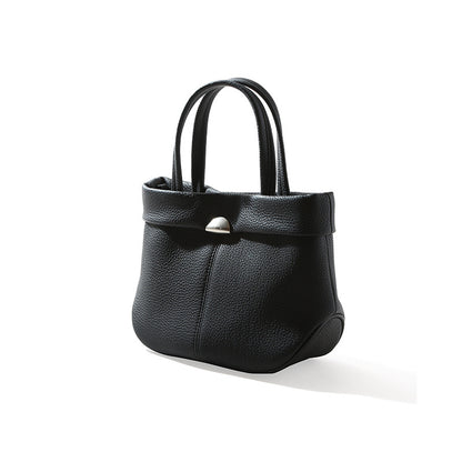 Genuine Leather Women's Tote Bag Spacious and Chic Dumpling Design for Everyday Elegance