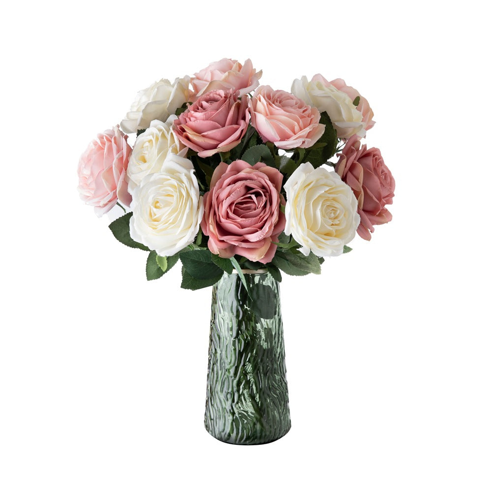 Stunning INS-Style Single Stem Rose - Luxurious Faux Flower for Home Decor and Wedding Celebrations | YC1014