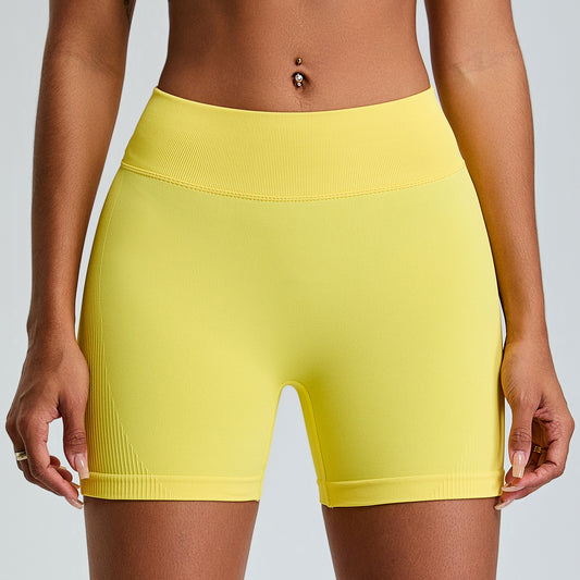 Seamless High Waisted Peach Butt Lifting Yoga Shorts Tummy Control Ultra Comfortable Fitness Bottoms for Workouts and Everyday Wear