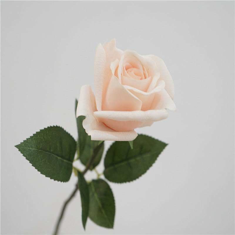 Realistic Touch Hydrating Faux Single Rose - Perfect for Home Decor, Weddings, and Bridal Bouquets - Stunning Kate Rose for Lasting Beauty