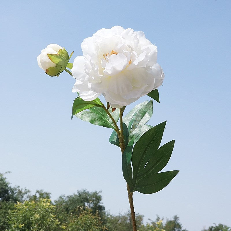 Elegant Double Peony and Phoenix Flower Arrangement - Luxurious Faux Floral Decor for Home and Wedding Decorations