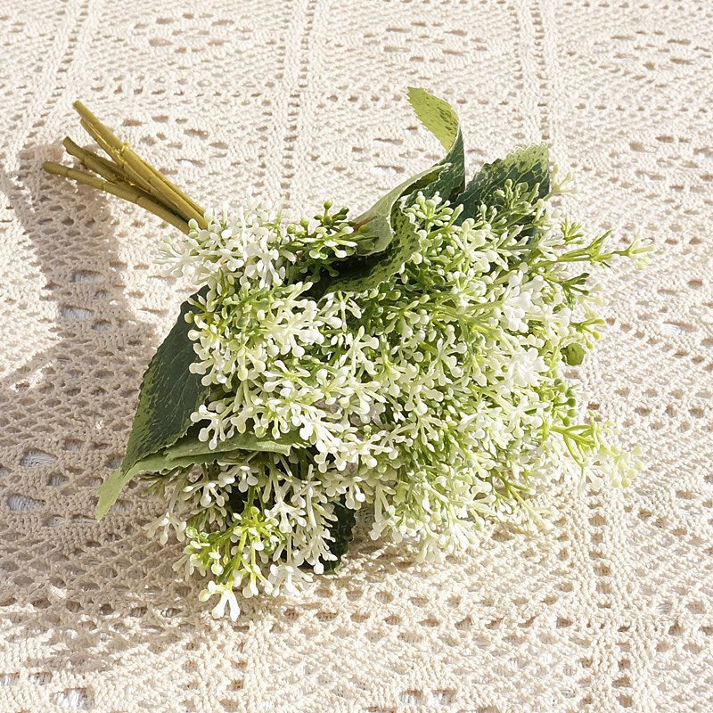 Japanese-Inspired Artificial Floral Arrangement:  Rice Straw Decorative Accents for Plant Wall Decor - Perfect for Handmade DIY Projects