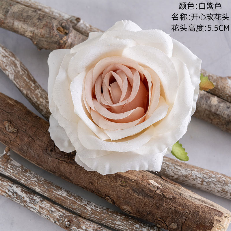 Realistic Artificial Love Rose Flower Head for Home Décor | Stunning Faux Bouquet Ideal for Wall Decorations | CL03001