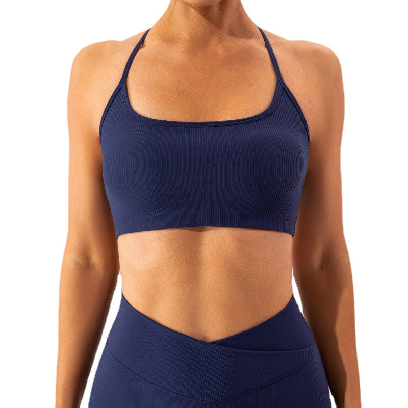 Women's Seamless Sports Bra with Anti Shock Design Quick Dry Comfortable Fitness Top for Yoga Running Training Back Support