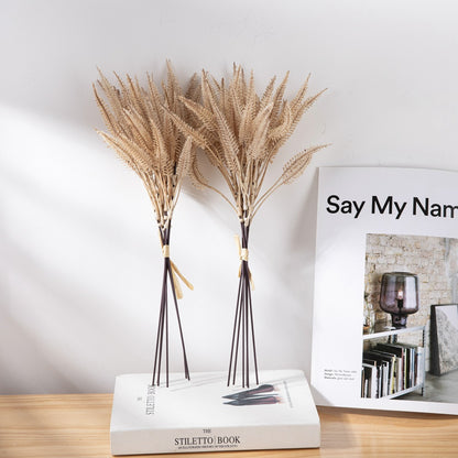 INS-Style Faux Flower Arrangement with Bunny Tail Grass Branches – Perfect for Home Décor and Wedding Celebrations (Model YC1090)