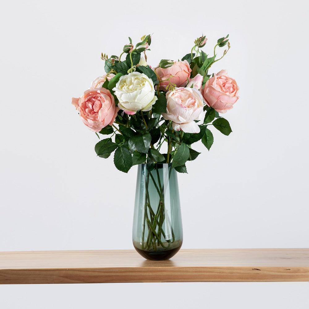 Elegant Single Stem Artificial Rose - Perfect Home Décor and Wedding Bouquet for Ceremony Aisles, Flower Walls & Event Styling - DY1-1404