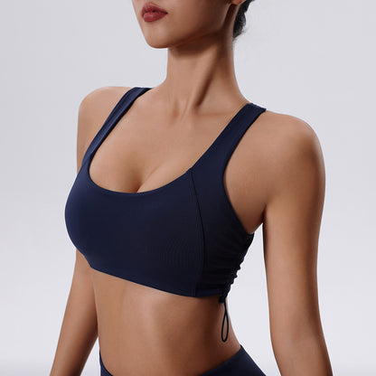 High Impact Women's Sports Bra for Yoga Running and Training Shock Resistant Adjustable Fitness Tank Top