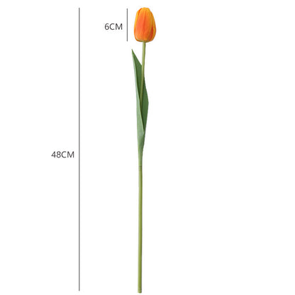 Realistic Touch Moisturizing Floral Home Decor - Large Artificial Tulip Arrangement for Elegant Living Spaces