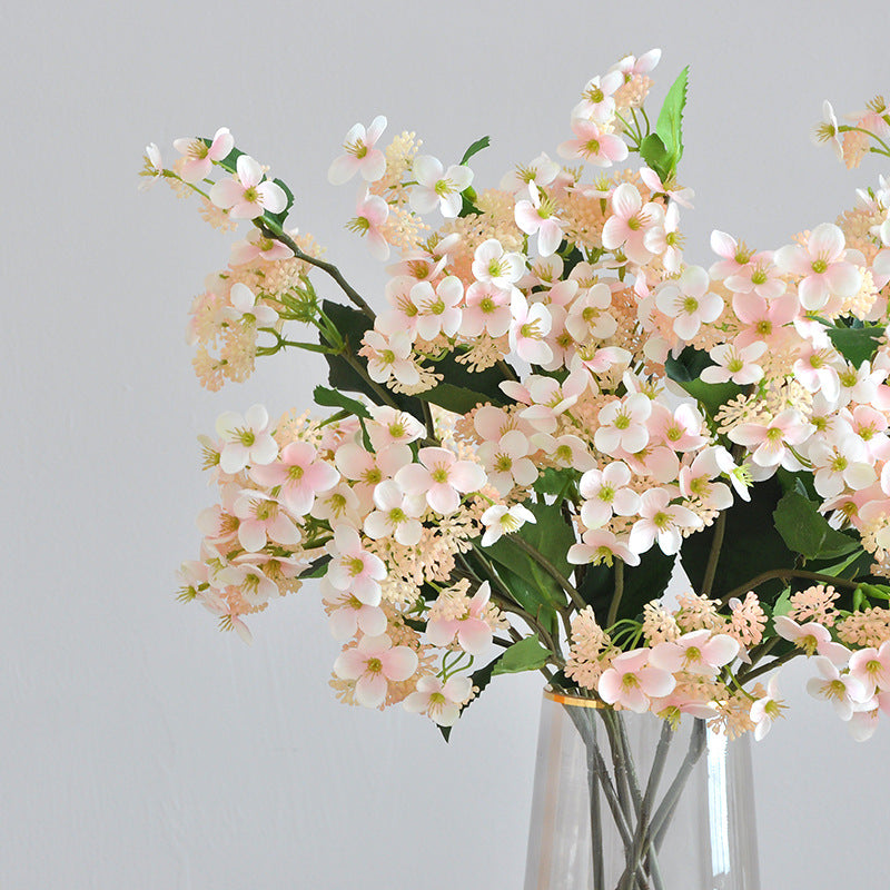 Single Stem Realistic Artificial Hydrangea Bouquet for Wedding Decor - Beautiful Faux Flower Arrangement Perfect for Celebrations, Bridal Showers, and Event Decorations