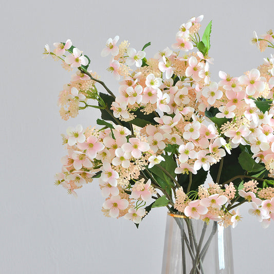 Single Stem Realistic Artificial Hydrangea Bouquet for Wedding Decor - Beautiful Faux Flower Arrangement Perfect for Celebrations, Bridal Showers, and Event Decorations