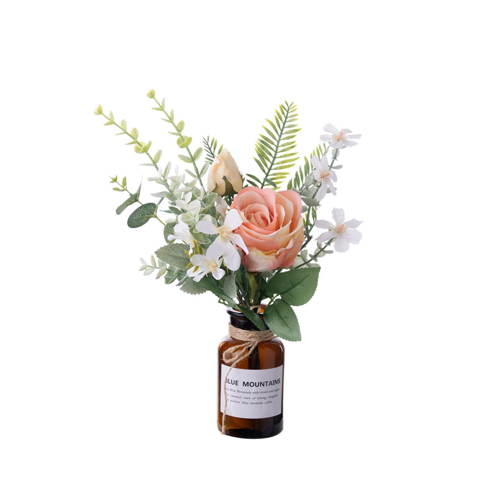 Lina Rose Eucalyptus Faux Floral Wedding Bouquet - Elegant Handheld Arrangement and Wall Decoration CF01260, Perfect for Weddings and Home Decor