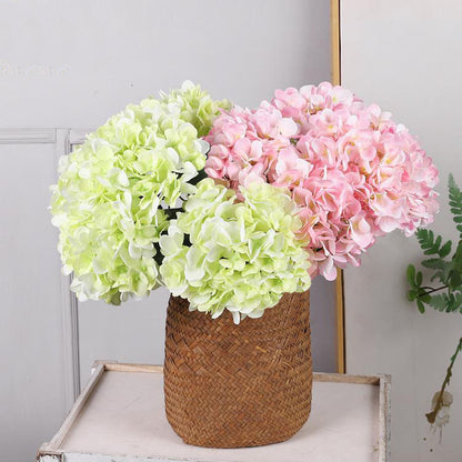 Stunning 5-Head Hydrangea Artificial Silk Flowers - Perfect for Wedding Decorations, Home Decor, and Event Centerpieces