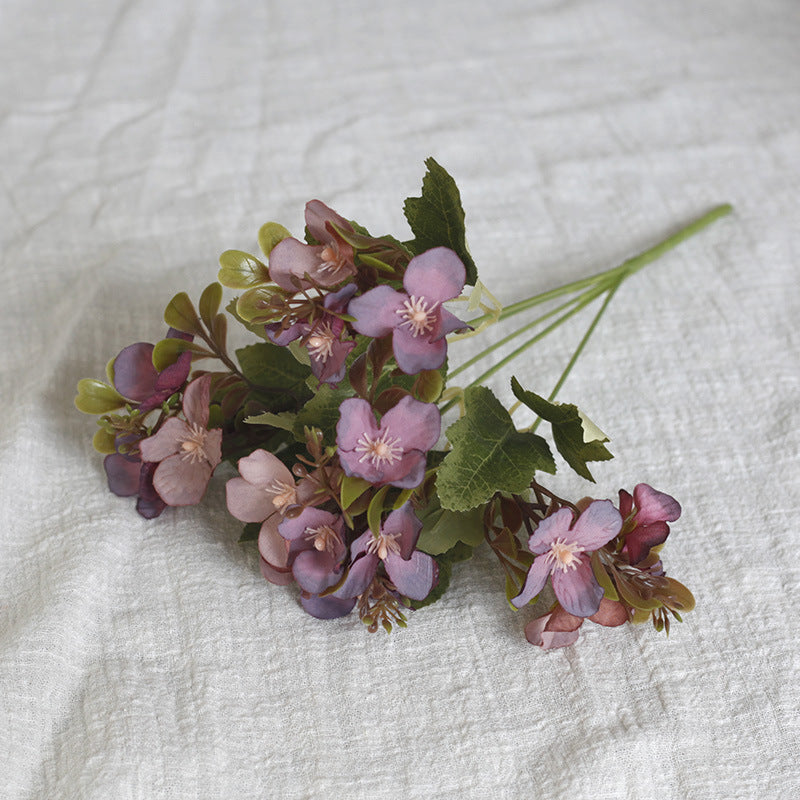 Realistic Artificial Hydrangea Flower Bouquet - Perfect for Weddings, Event Decor, Home Styling, Photography, and Dining Table Centerpieces