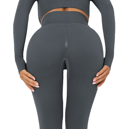 Seamless High Waisted Breathable Quick Dry Leggings for Women Peach Lift Butt Enhancing High Elastic Yoga Pants for Gym Workouts