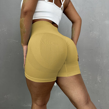 High Elasticity Peach Butt Yoga Shorts Quick Dry High Waisted Compression Cycling Pants for Comfort and Lift