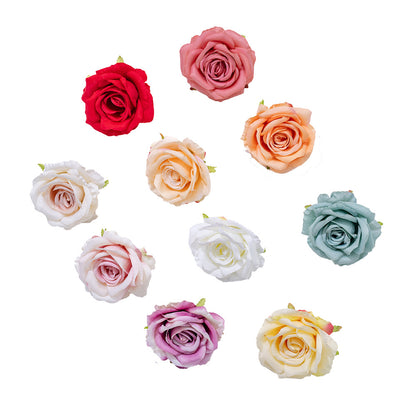 Realistic Artificial Love Rose Flower Head for Home Décor | Stunning Faux Bouquet Ideal for Wall Decorations | CL03001