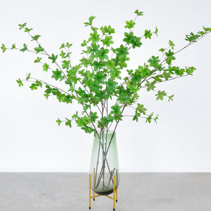 Realistic Japanese Allamanda Plant with Multi-Layered Green Leaves - Perfect Decorative Faux Greenery for Living Room, Enhances Ambiance and Style