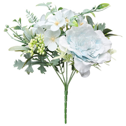 Realistic Nordic Rose Wedding Bouquet - Beautiful Faux Flower Handheld Bridal Arrangement, Perfect for Photography Props and Elegant Table Centerpieces