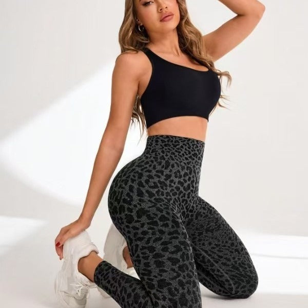 Seamless High Waisted Leopard Print Leggings for Lift Quick Dry Yoga Workout Pants for Comfort and Style