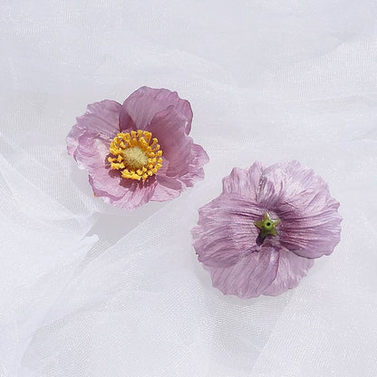 Stunning 6cm Artificial Poppy Flowers - Perfect for Weddings, Events, and Gift Decorations - Vibrant Faux Floral Accents for Bridal Bouquets and Stylish Home Decor