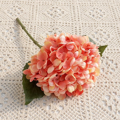 Miniature Autumn-Inspired Hydrangea Blooms - Realistic Faux Floral Arrangement for Home Decor and Wedding Decorations