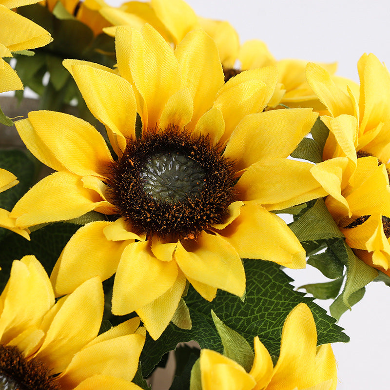 DIY Floral Arrangement Supplies - Beautiful Single Stem Artificial Sunflower for Stunning Home Décor - Perfect for Bouquets, Weddings, and Events