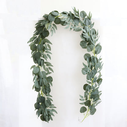 Realistic Eucalyptus Vine Garland for Wedding Decoration – Lifelike Eucalyptus Leaves and Green Ivy Vines for Stunning Floral Arrangements