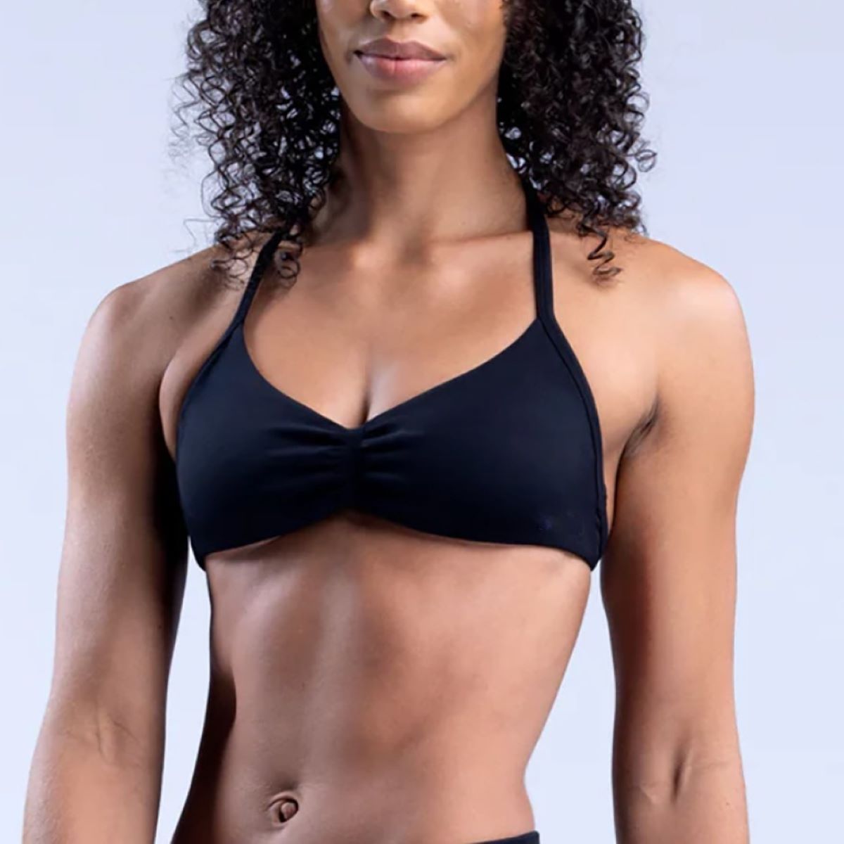 High Elastic Ultra Fine Matte Nylon Neck Back Sports Bra for Yoga Fitness and Everyday Wear