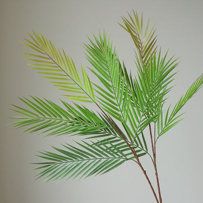 Single Stem 4-Prong Palm Leaf Wedding Photography Decor – Fresh & Chic Fake Plant for Home, Balcony, and Bedroom Styling