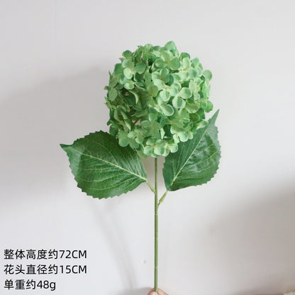 Single Faux Hydrangea Lollipop - Perfect for Weddings and Home Decor - Stunning Silk Flower Decoration for Aisles and Reception Areas