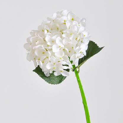 Single Faux Hydrangea Silk Flower for Home Decor - Elegant Wedding Bouquet, Hotel Display Piece, Perfect Photography Prop