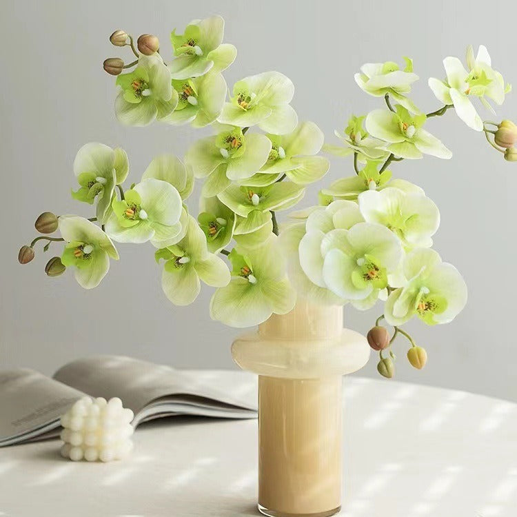 Luxury Touch Moisturizing 5-Head Faux Orchid - Elegant Home Decor, Perfect for Weddings, Floral Arrangements, and Event Decorations