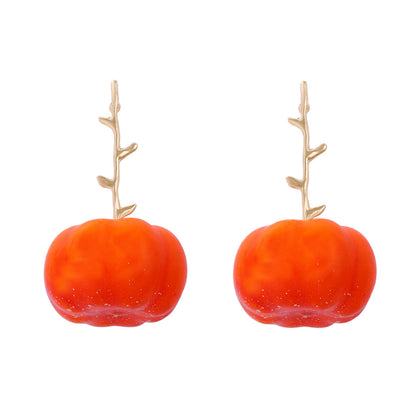 Unique and Creative Foam Garlic Fruit Earrings – Quirky Design Statement Accessories for Women