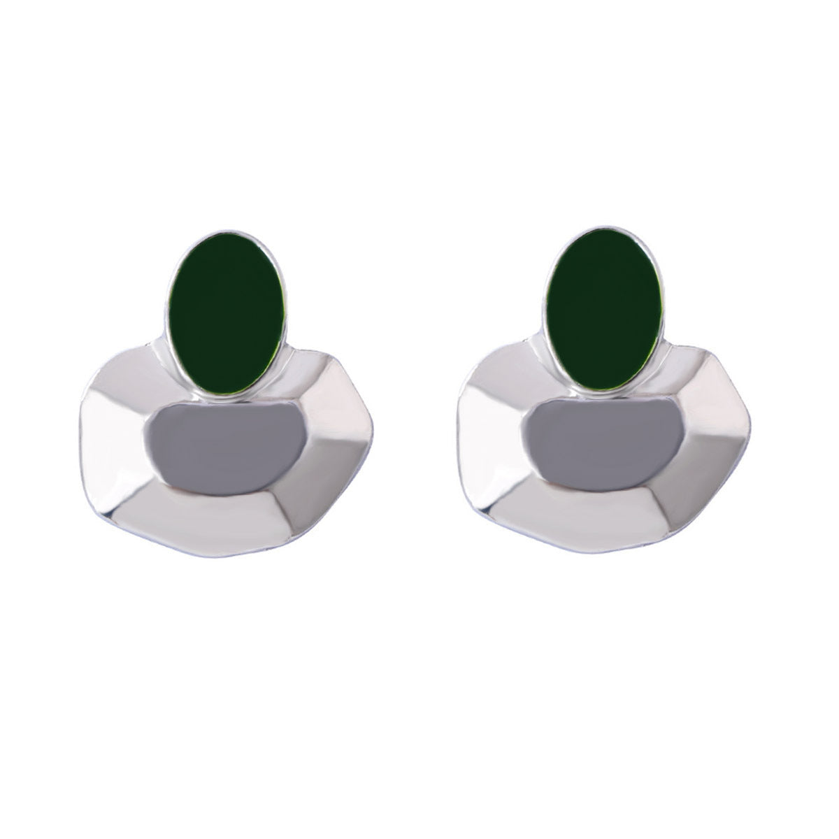 Elegant Minimalist Alloy Geometric Earrings – Versatile Daily Accessories for a Chic Office Look