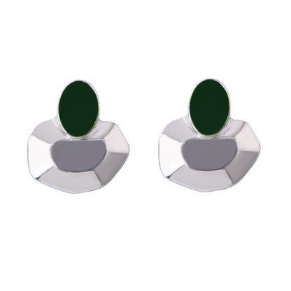 Elegant Minimalist Alloy Geometric Earrings – Versatile Daily Accessories for a Chic Office Look