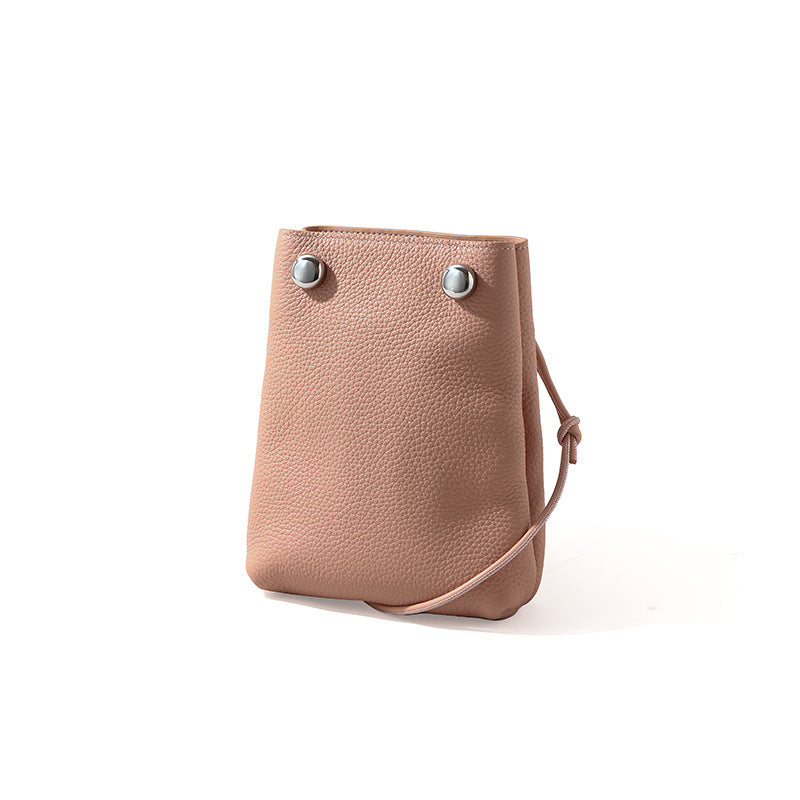 and Minimalist Genuine Leather Women's Crossbody Bag for Travel Quick Outings and Everyday Use