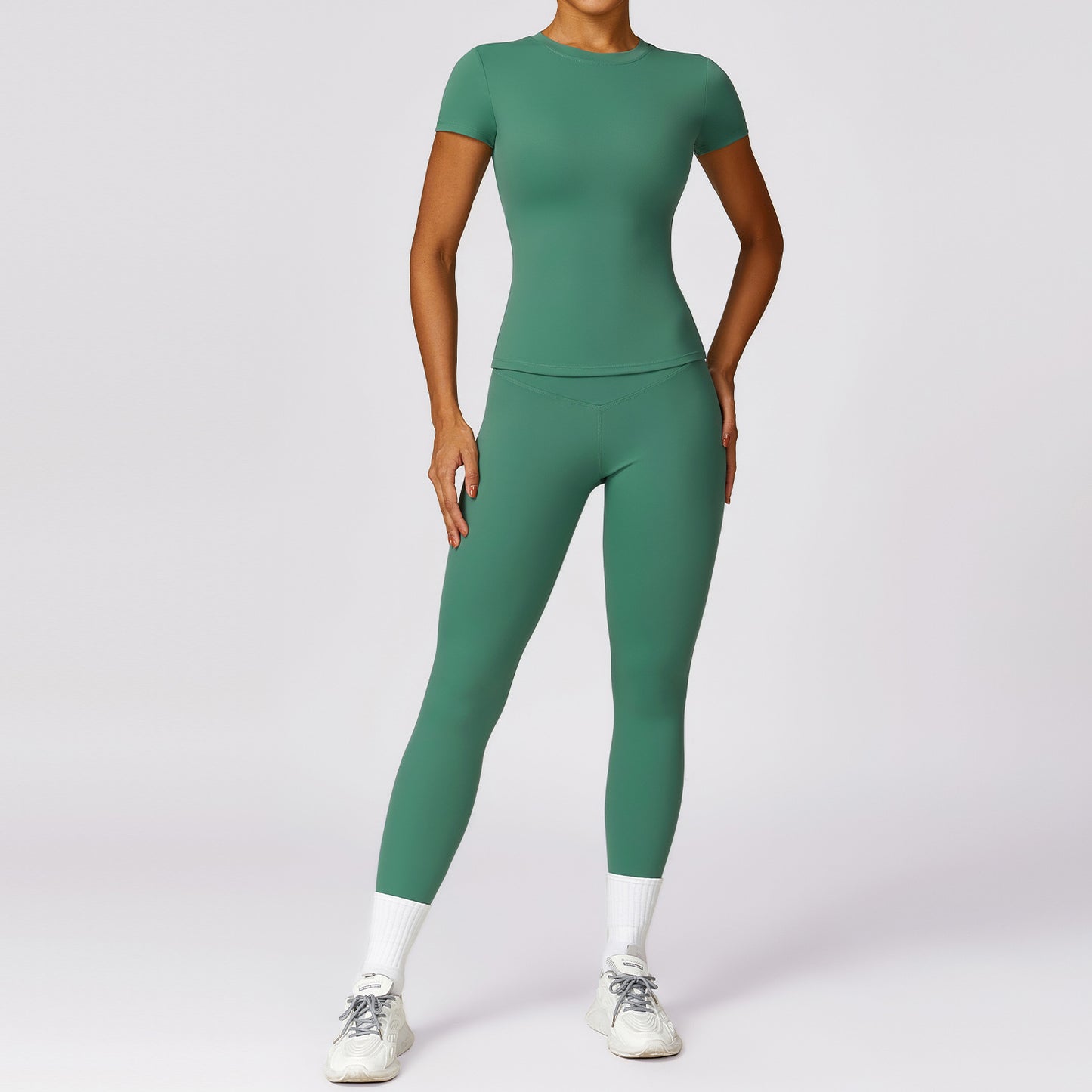 High Performance Women's Zip Up Long Sleeve Quick Dry Yoga Set for Spring Ideal for Intense Running and Fitness Workouts Style 8455