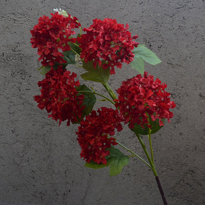 5-Piece Faux Hydrangea Snowball Floral Arrangement - Beautiful Silk Flowers for Wedding Decorations, Event Centerpieces, and Home Decor - Perfect for Celebrations and Special Occasions