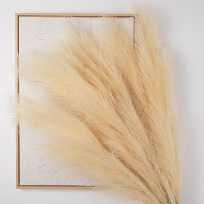 Detachable Four-Section 110cm Pampas Grass Fake Flowers - Versatile and Lifelike Faux Floral Décor for Elegant Home Arrangements (Model MW61215)