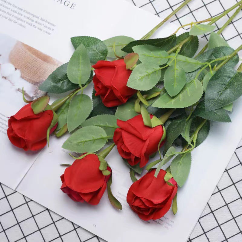 Realistic Rose Artificial Flowers for Stunning Living Room Décor | Elegant Faux Floral Arrangements | Perfect for Wedding Bouquets & Home Styling