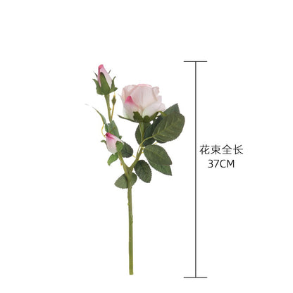 Luxury Velvet Simulated Rose - Elegant Faux Floral Arrangement for Weddings & Home Décor – Perfect Silk Flower Decoration MW03334