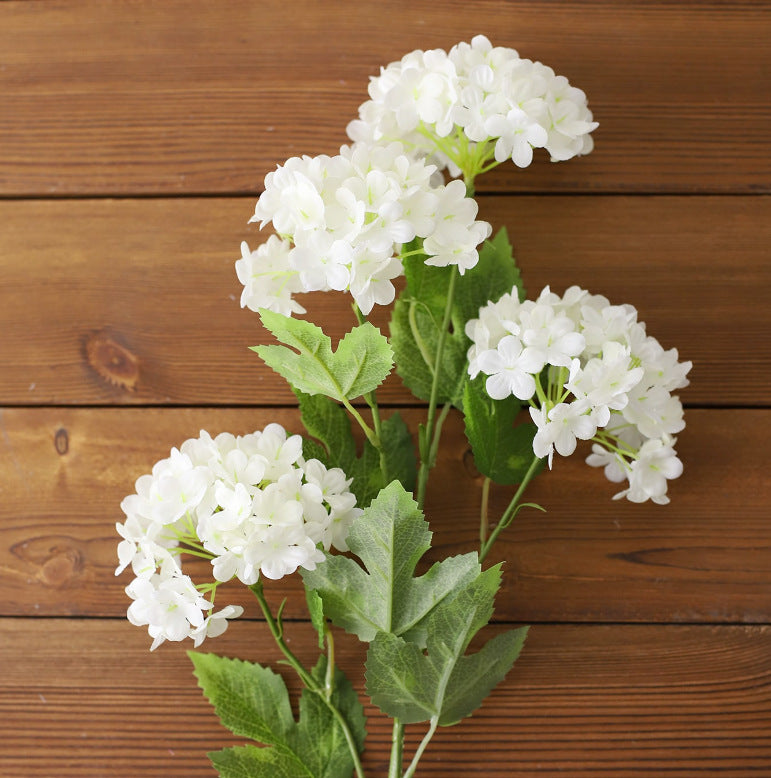 Realistic Hydrangea Bouquet – Stunning Faux Flower Arrangement for Home and Living Room Décor