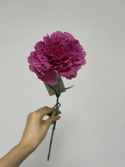 Luxury Touch Moisturizing Carnation Artificial Flower Stem -  Realistic Bloom for Living Room Table Centerpiece, Floral Arrangement, Ideal Mother's Day Bouquet