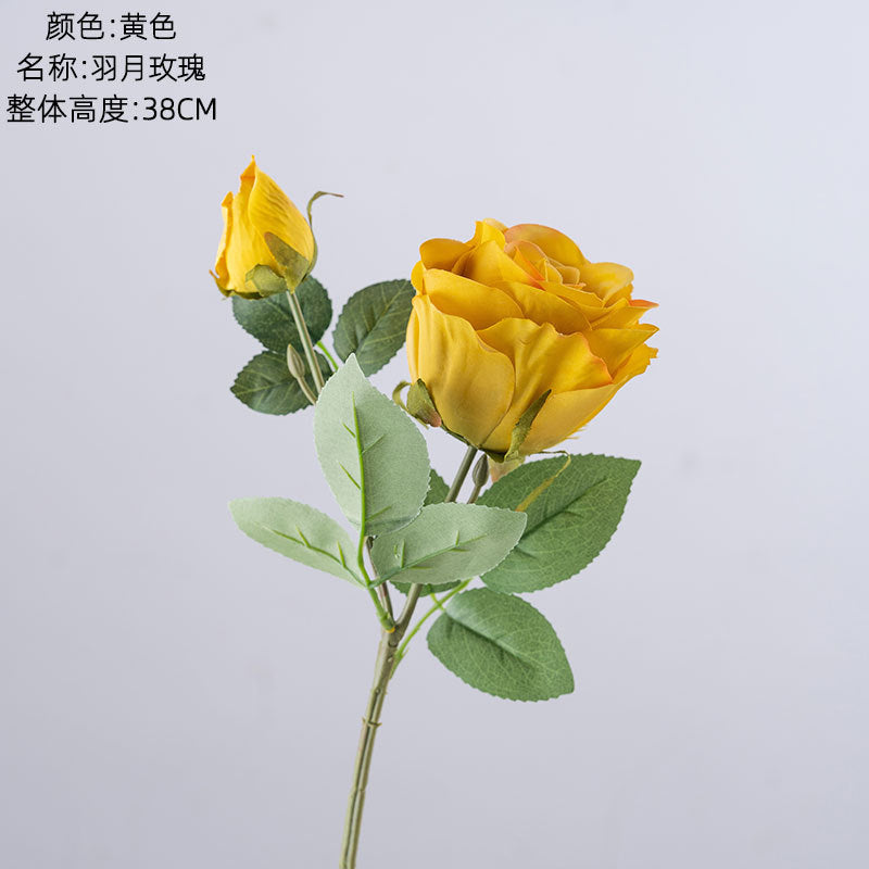 Elegant Artificial Rose Bouquet in INS Style – Perfect for Home Decor and Wedding Celebrations – Feather-light Faux Flowers by Yugetsu, Model YC1117