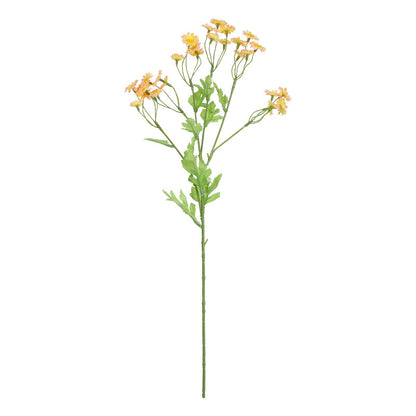 Single Stem 6-Branch Spring Chamomile - Silk Fabric Plastic Faux Daisy Flowers for Wedding, Home Décor, and Handheld Bouquets