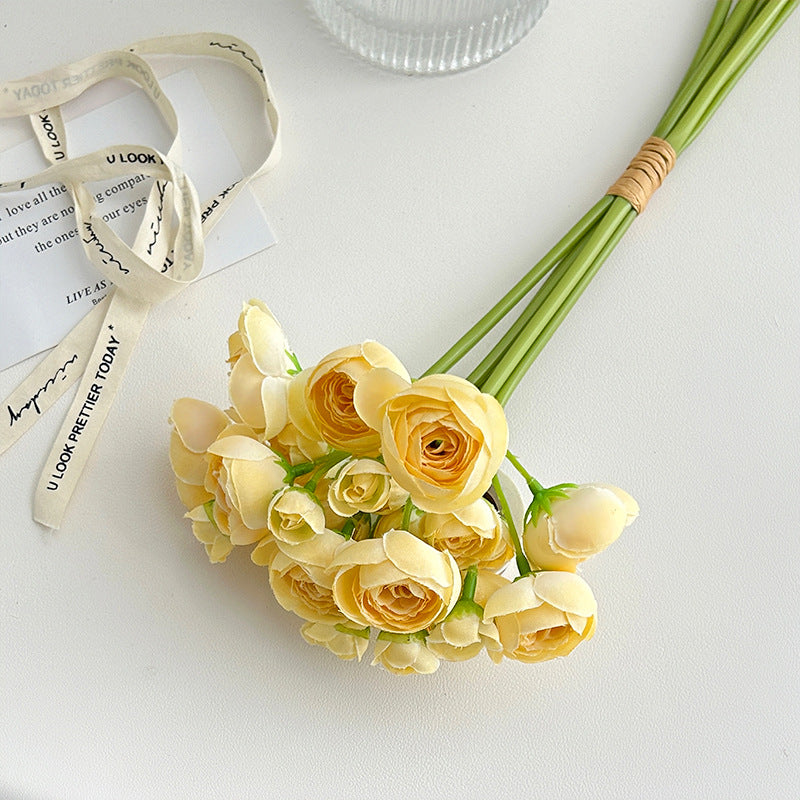 Mini Lotus Bud Artificial Flower Bouquet - Perfect Home Décor for Weddings, Tea Parties, and Stunning Photo Props